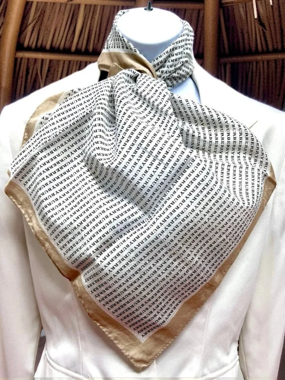 Burberry Neck-Kerchief cotton & Silk 22.5